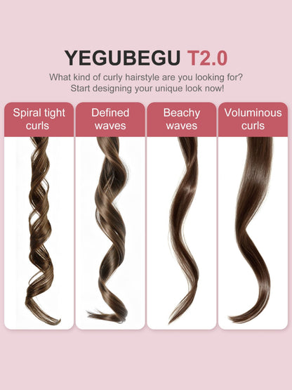 Black Trendsi adjustable temperature hair curling iron with European plug, featuring a sleek design and ceramic barrel for versatile styling.