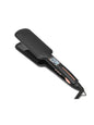 Black Trendsi adjustable temperature hair straightener with European plug, sleek design for versatile styling.