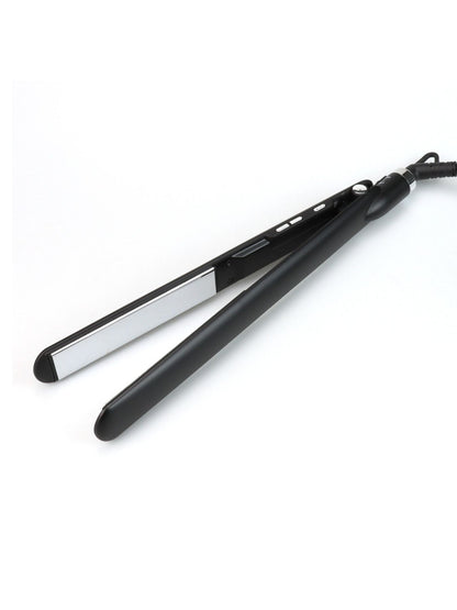 Black Trendsi adjustable temperature hair straightener with European plug for versatile styling.