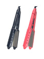Black Trendsi fast heating hair straightener with European plug, sleek design, and ceramic plates for smooth, straight hair.