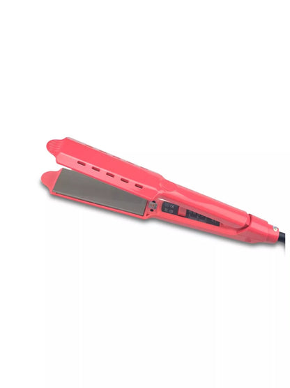 Trendsi black fast heating hair straightener with European plug, sleek design for smooth, straight hair styling.