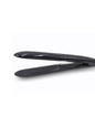 Black Trendsi fast heating hair straightener with European plug, smooth ceramic plates for straightening hair efficiently.