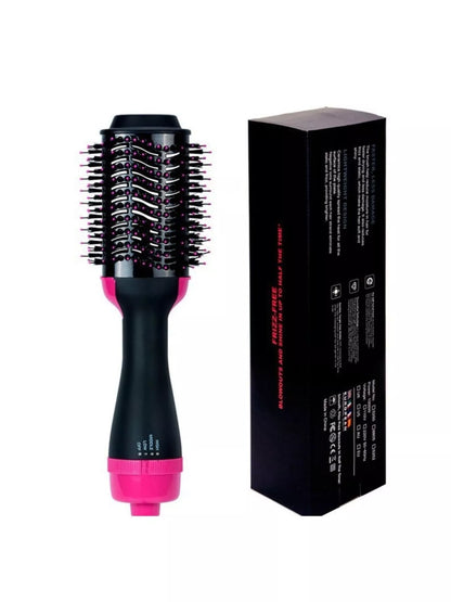 Black Trendsi fast heating hot air brush with European plug for quick styling and smooth, voluminous hair.
