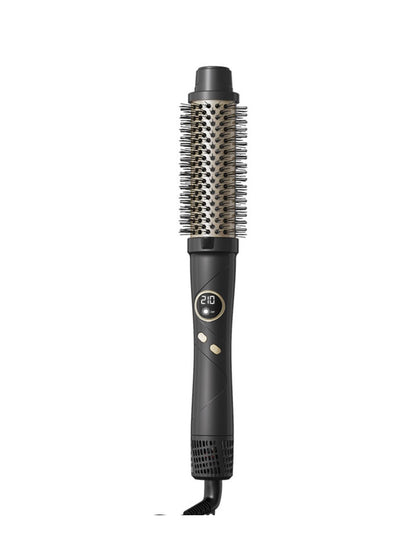 Black Trendsi fast heating hot air brush with European plug for quick styling and smooth, shiny hair.