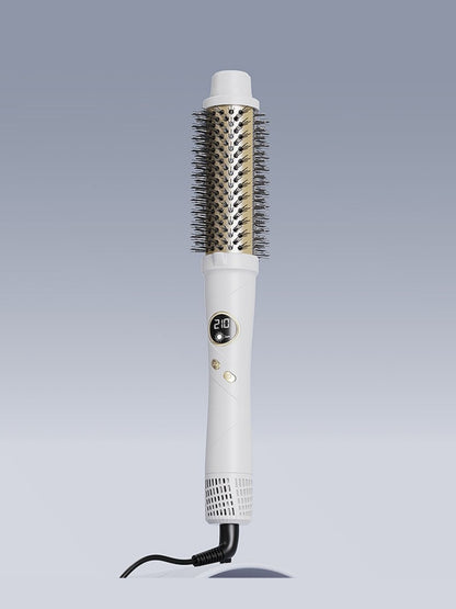 Trendsi black fast heating hot air brush with European plug for quick styling and smooth hair results.