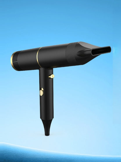 Black Trendsi household hair dryer with low noise design, European plug, compact and easy to use for daily hair styling.