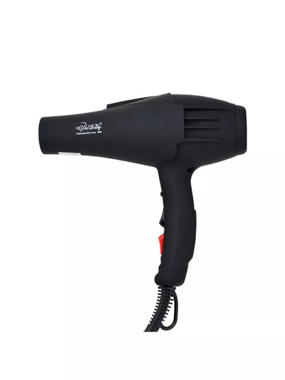 Black Trendsi household hair dryer with European plug, multi-speed settings and ergonomic design for versatile hair drying.