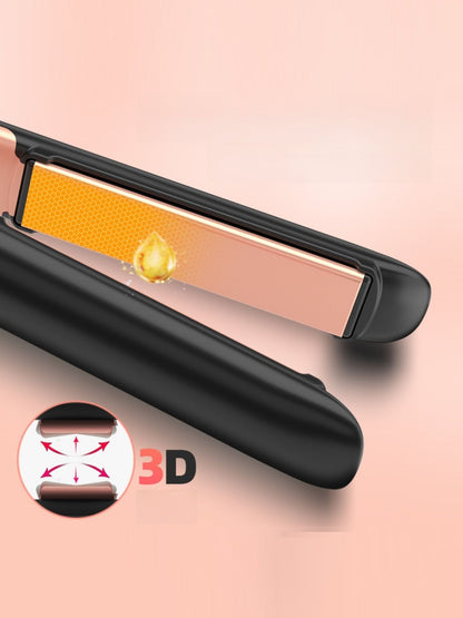 Black Trendsi professional hair straightener with European plug, sleek design for straightening and styling hair efficiently.