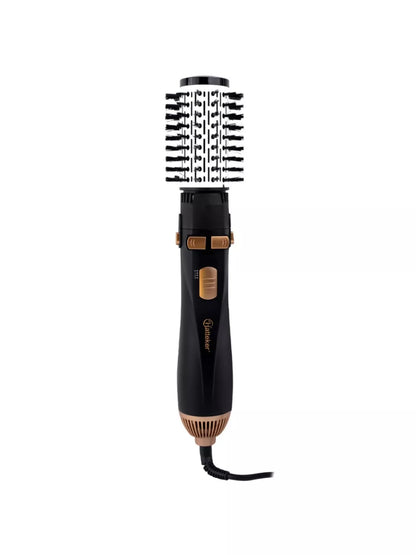 Trendsi black and gold 4-in-1 household hair dryer kit with European plug, includes multiple attachments for versatile styling.