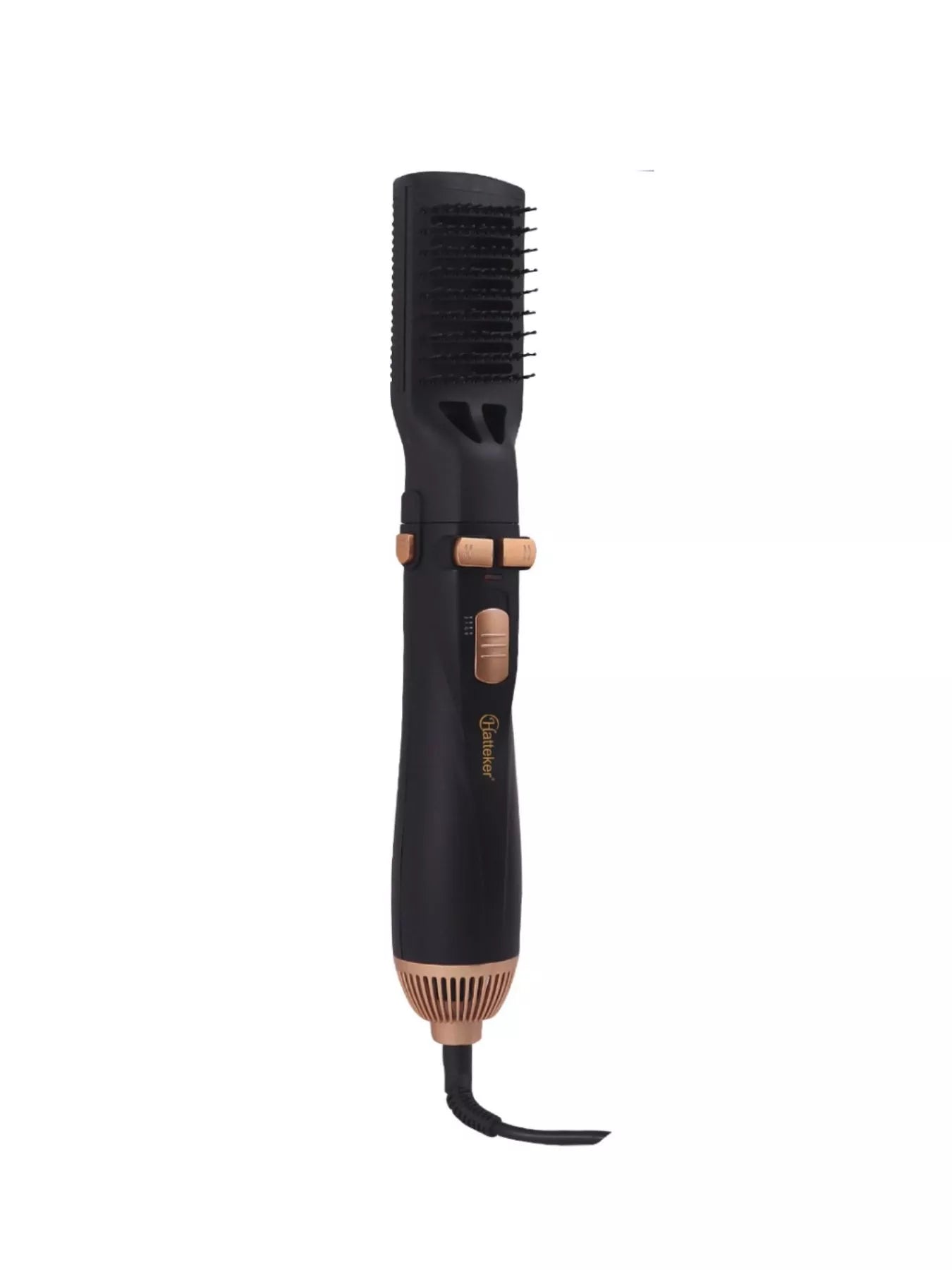 Black and gold 4-in-1 household hair dryer kit with European plug, featuring multiple attachments for versatile styling by Trendsi.