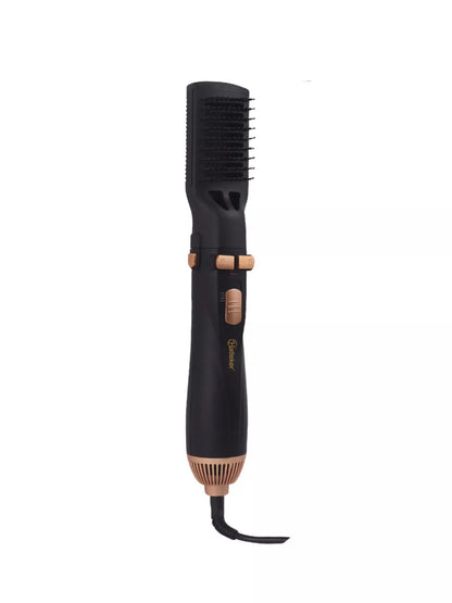 Black and gold 4-in-1 household hair dryer kit with European plug, featuring multiple attachments for versatile styling by Trendsi.