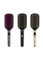 Black and gold Trendsi fast heating anti-scald straightening comb with European plug, designed for safe, efficient hair styling.