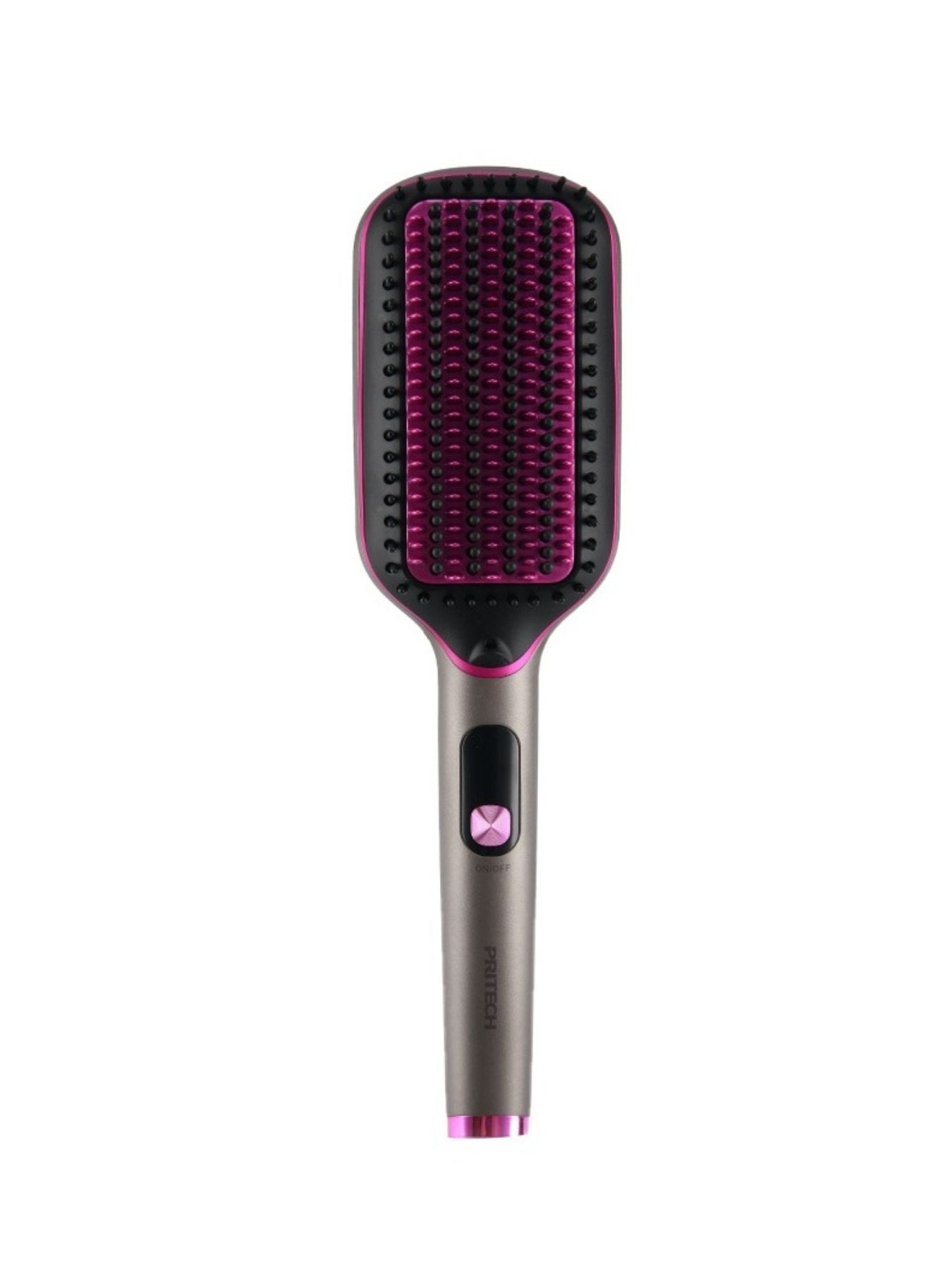 Black and gold Trendsi fast heating anti-scald straightening comb with European plug, designed for safe, quick hair styling.