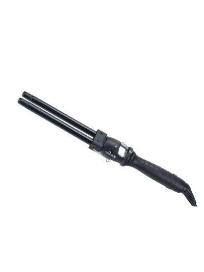 Black Trendsi fast heating curling iron with North American plug, featuring a sleek design and adjustable temperature settings.