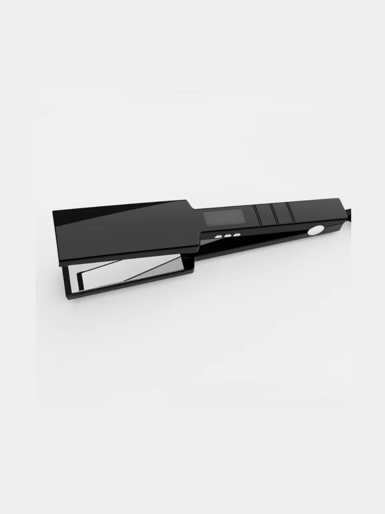 Trendsi black fast heating hair straightener with North American plug, sleek design for straightening hair efficiently.