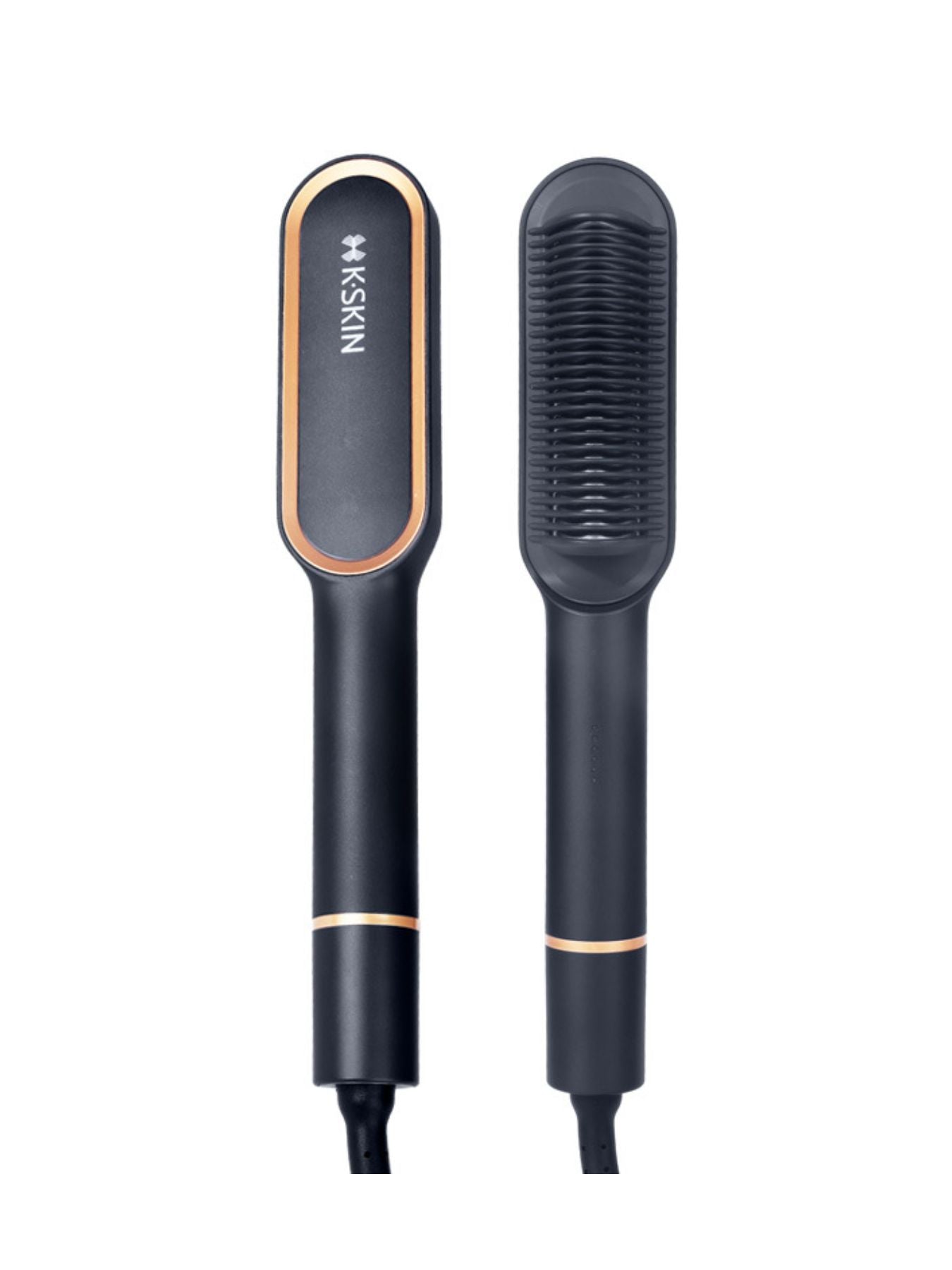 Black Trendsi fast heating straightening comb with North American plug, designed for quick hair styling and smooth, straight results.