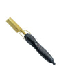 Black heated straightening comb by Trendsi with North American plug, designed for smooth, straight hair styling.