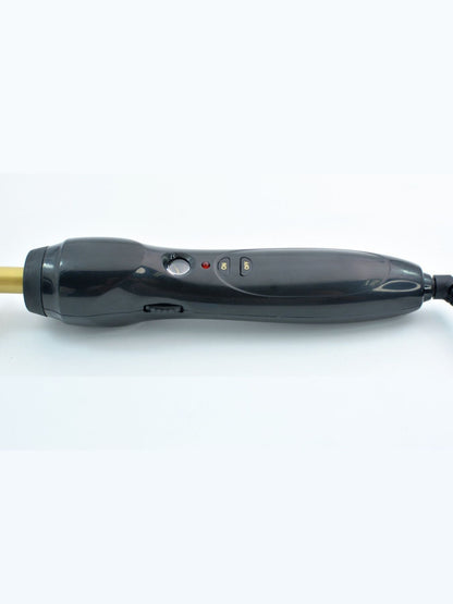 Black heated straightening comb by Trendsi with North American plug, designed for smooth, sleek hair styling.