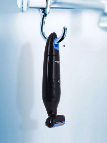 Trendsi 6-in-1 grooming kit with black design, USB rechargeable and waterproof hair removal tools for versatile grooming.