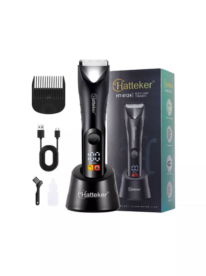 Trendsi black portable waterproof ceramic blade hair removal device with compact design for easy use and effective hair removal.