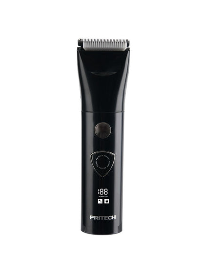 Black Trendsi cordless rechargeable hair clipper with ergonomic design and adjustable blades for precise hair cutting.