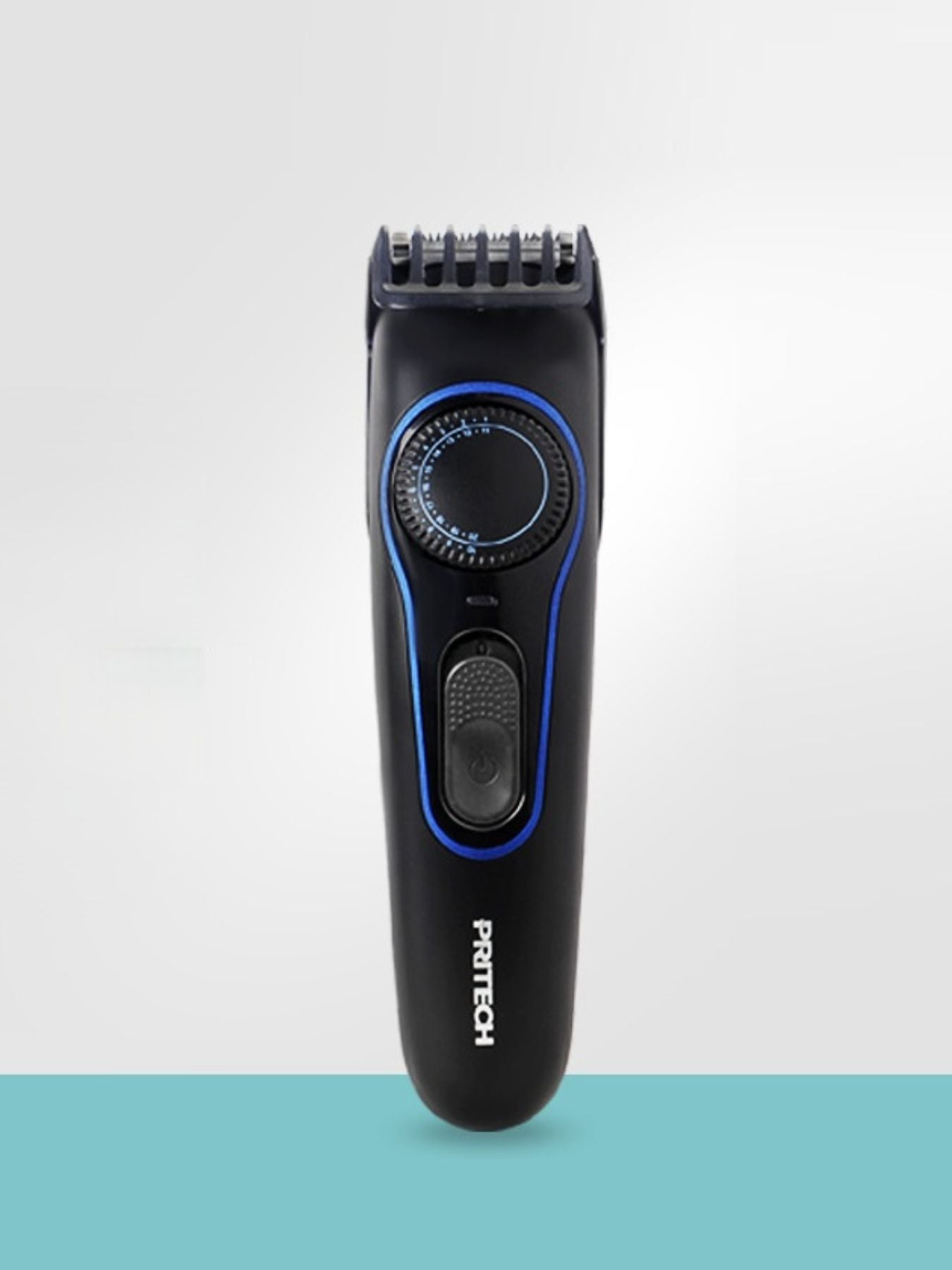 Black cordless rechargeable hair clipper from Trendsi with ergonomic design and adjustable blades for professional grooming.