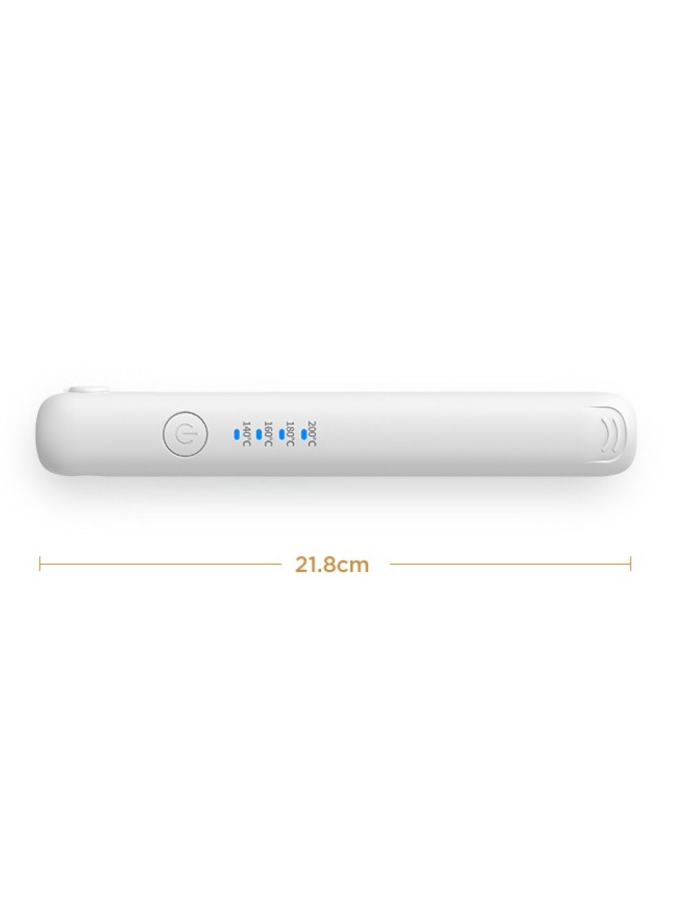 Black cordless rechargeable hair straightener by Trendsi with sleek design and compact size for easy styling on the go.