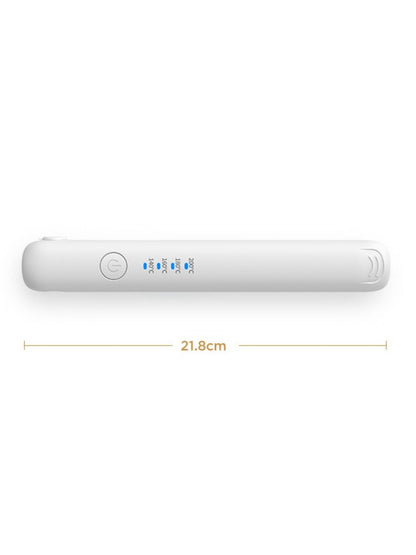Black cordless rechargeable hair straightener by Trendsi with sleek design and compact size for easy styling on the go.