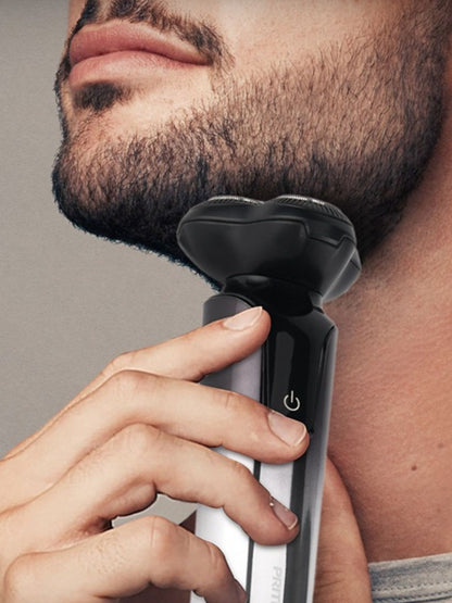 Black Trendsi electric rotary shaver with multiple rotary heads for a close, comfortable shave.