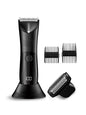 Black painless electric hair removal epilator from Trendsi with multiple attachment heads for smooth skin.