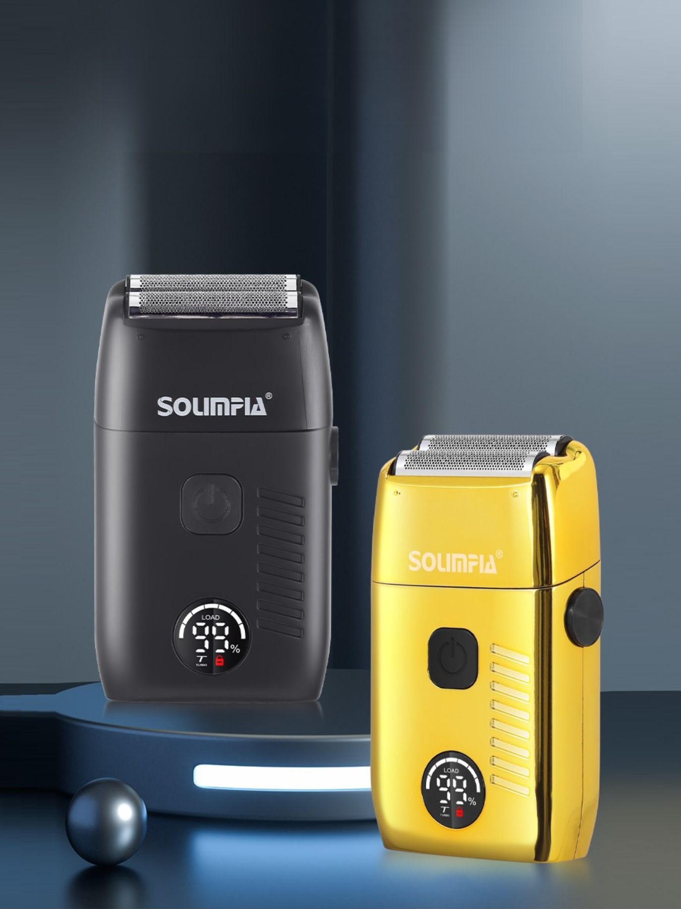 Black portable electric shaver by Trendsi with a compact design, ideal for travel grooming and easy handling.