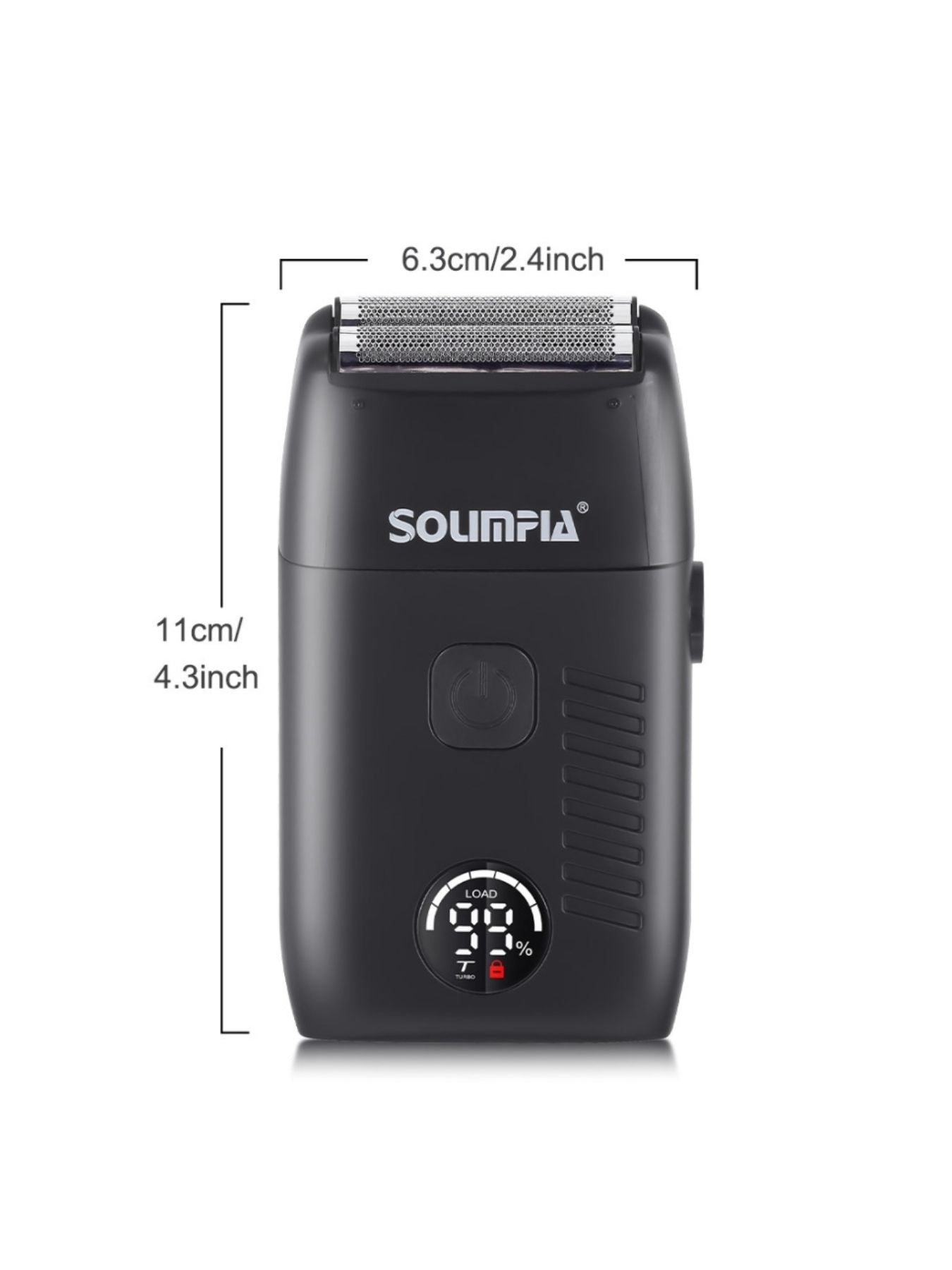 Black portable electric shaver by Trendsi with a compact design and ergonomic handle for easy grooming.