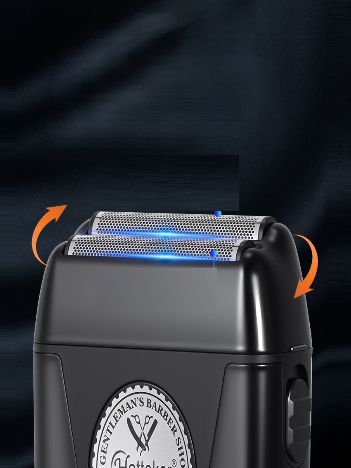 Black portable electric shaver by Trendsi, compact design with a sleek handle for easy grooming and close shaves.