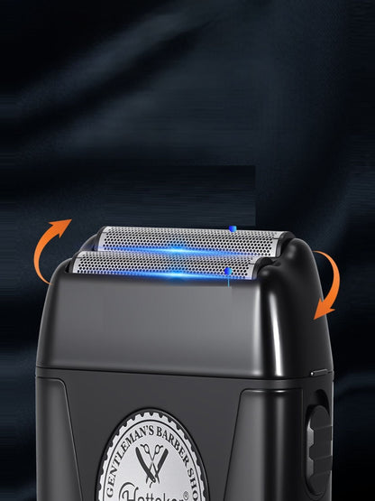 Black portable electric shaver by Trendsi, compact design with a sleek handle for easy grooming and close shaves.