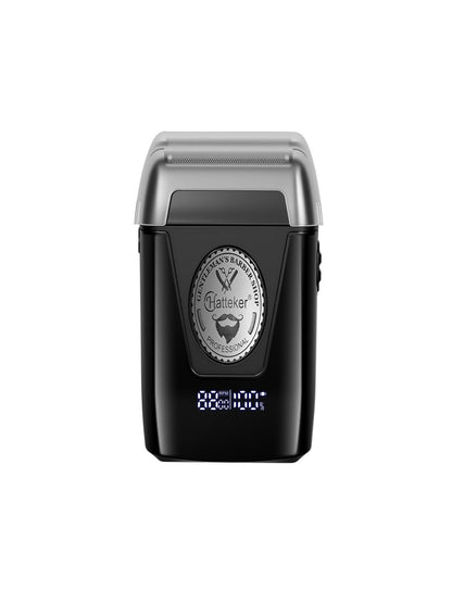 Black portable electric shaver from Trendsi with a compact design, suitable for quick grooming on the go.