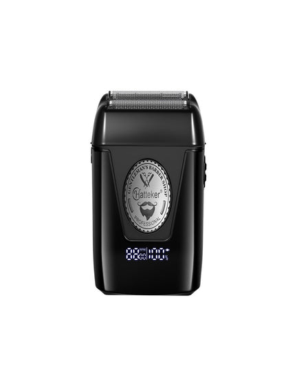 Black portable electric shaver by Trendsi with a compact design, suitable for travel and everyday grooming.