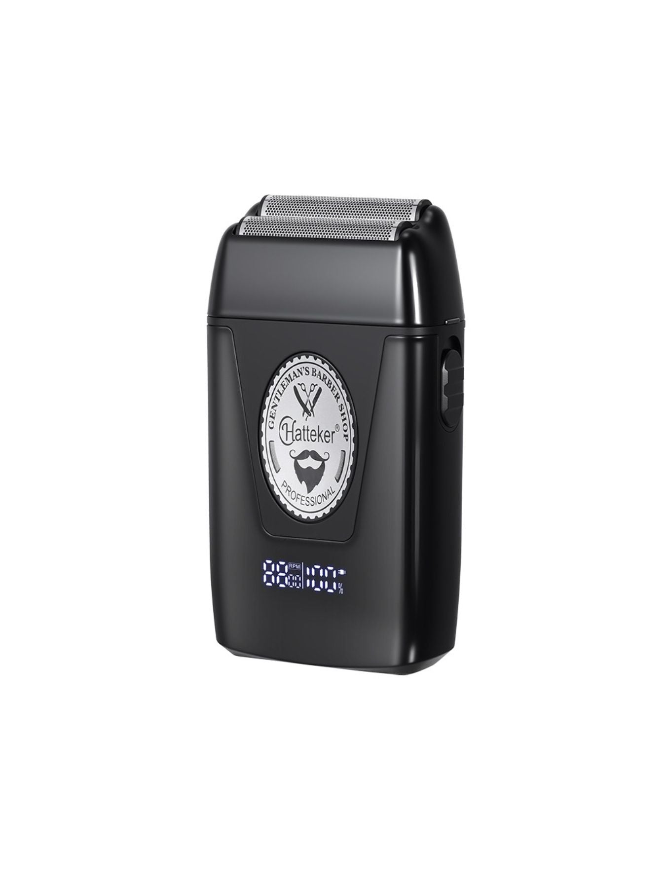 Black portable electric shaver by Trendsi, compact design with a sleek handle and shaving head for easy grooming.