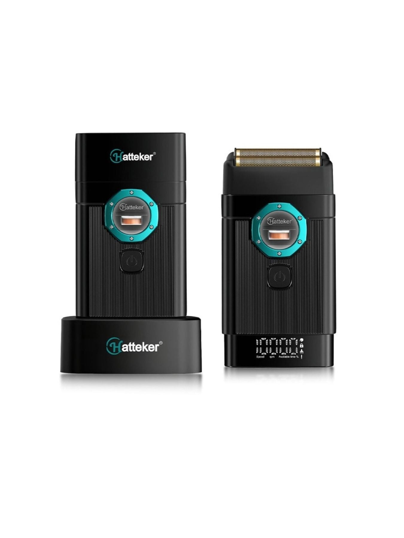 Trendsi black portable electric shaver with a compact design and ergonomic grip for convenient grooming on the go.