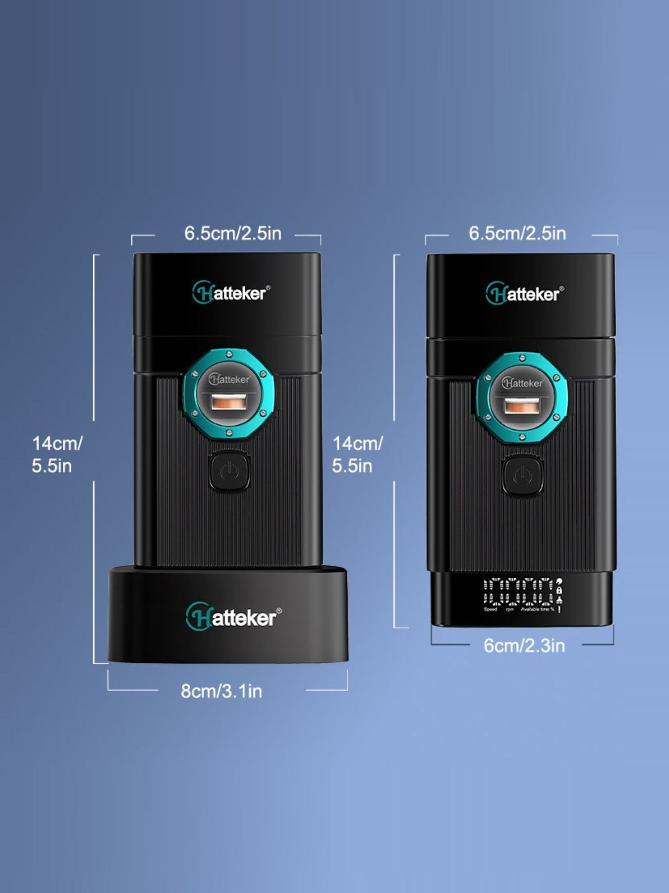 Black portable electric shaver from Trendsi with a compact design, ideal for quick grooming and travel.