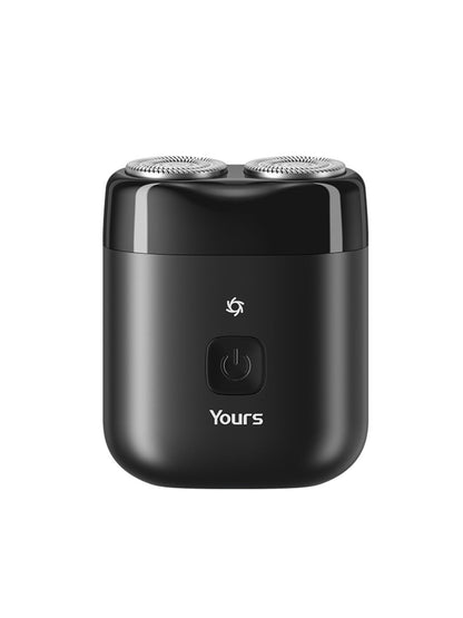 Black portable mini electric shaver by Trendsi with compact design, suitable for travel and quick grooming.