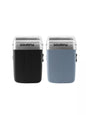 Black portable mini shaver by Trendsi, compact cordless electric razor for quick grooming or facial hair removal.