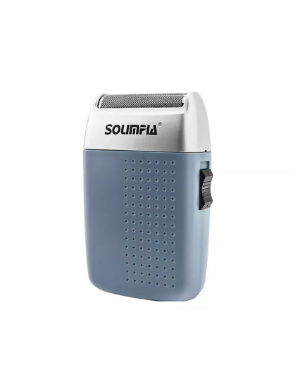 Black portable mini shaver by Trendsi, compact and lightweight for easy grooming on the go.
