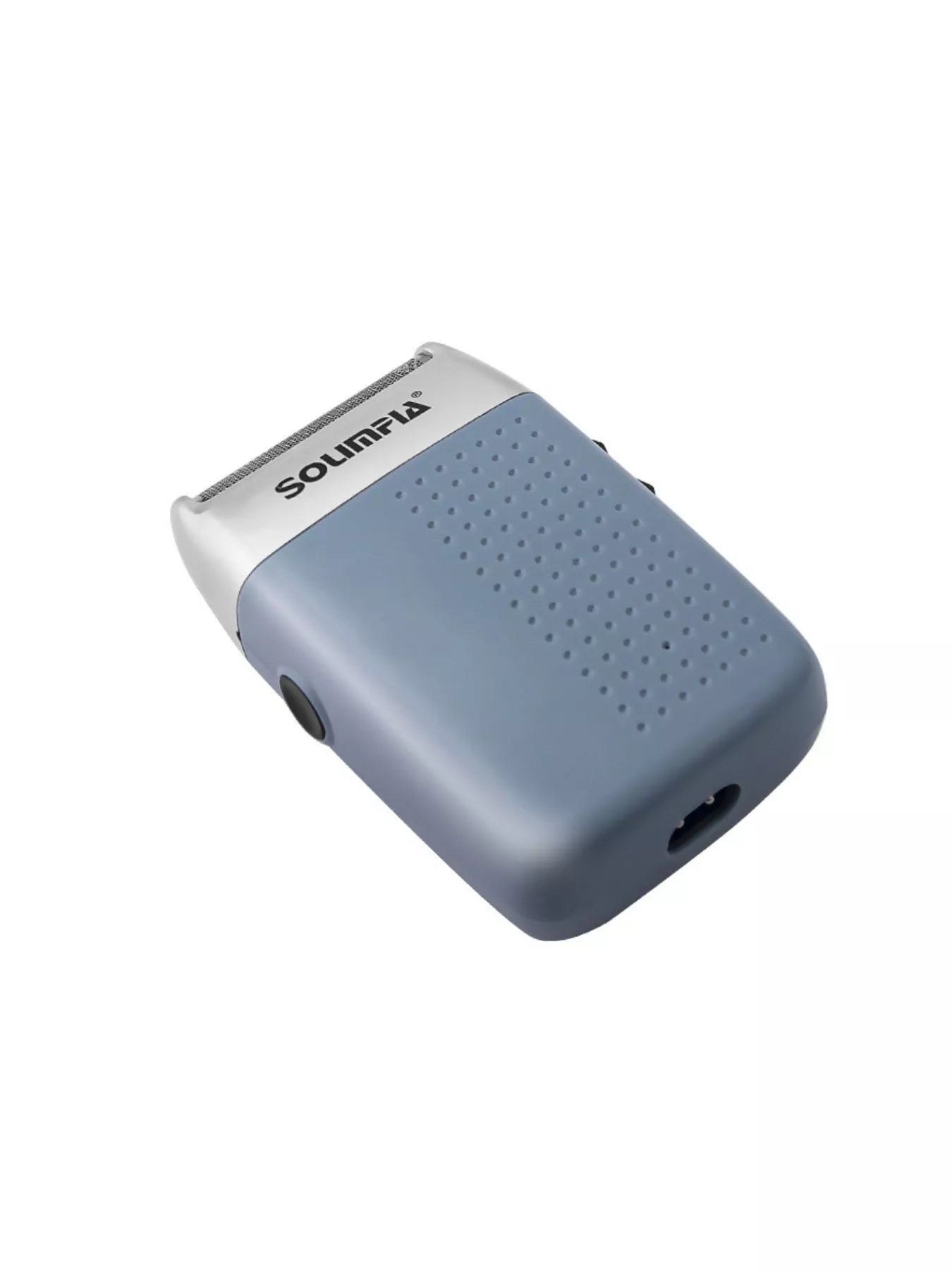Black portable mini shaver by Trendsi, compact handheld electric razor for quick grooming and trimming.