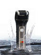 Black rechargeable waterproof electric hair removal epilator from Trendsi, compact and suitable for wet and dry use.