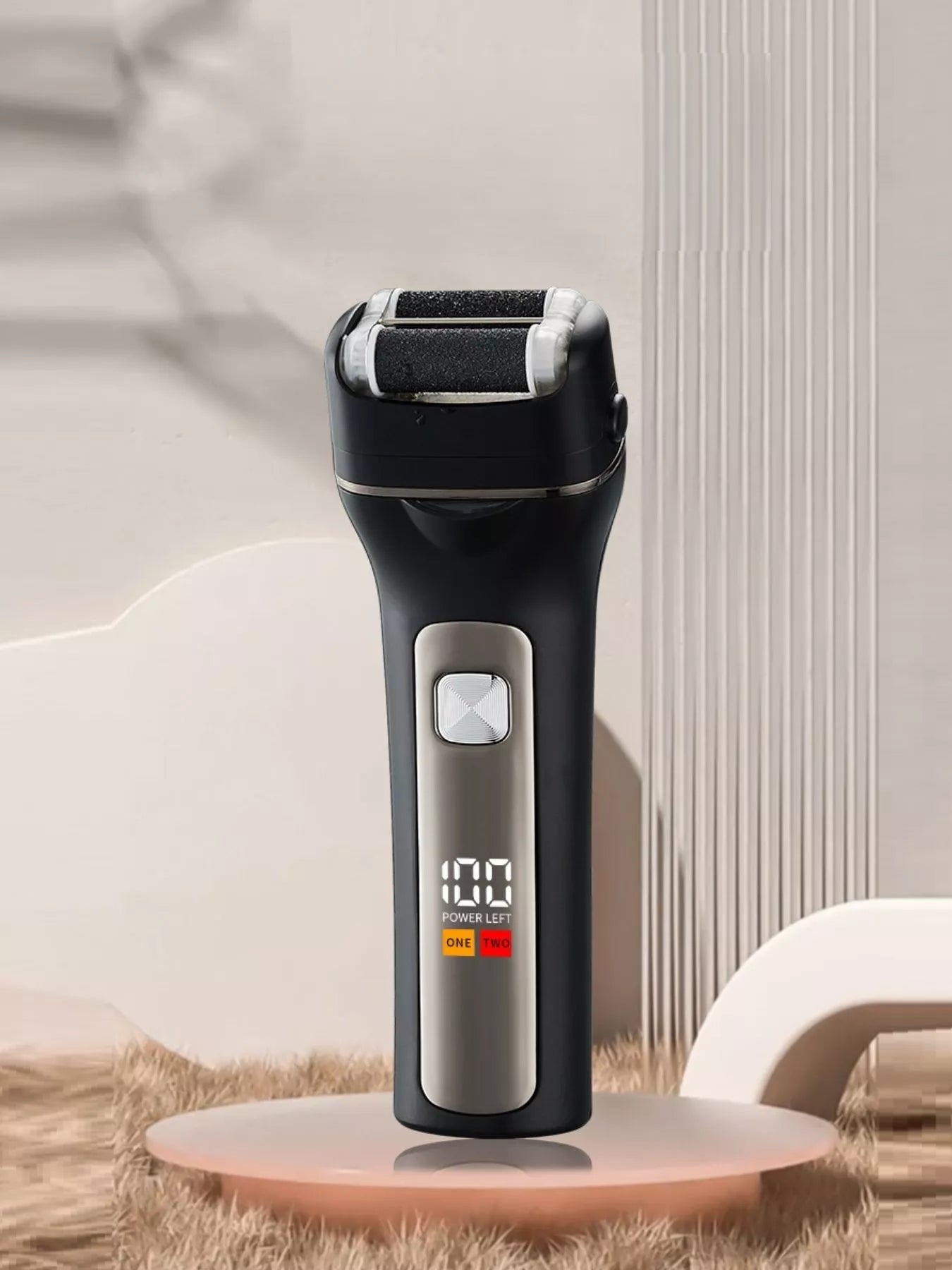 Black Trendsi rechargeable waterproof electric hair removal epilator with adjustable settings and ergonomic design.