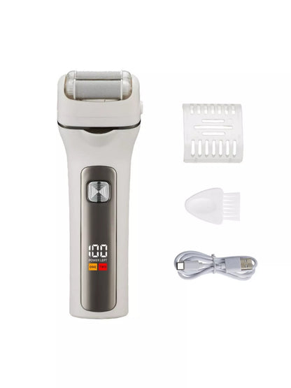 Black rechargeable waterproof electric hair removal epilator from Trendsi, showing its compact design and wet-dry functionality.