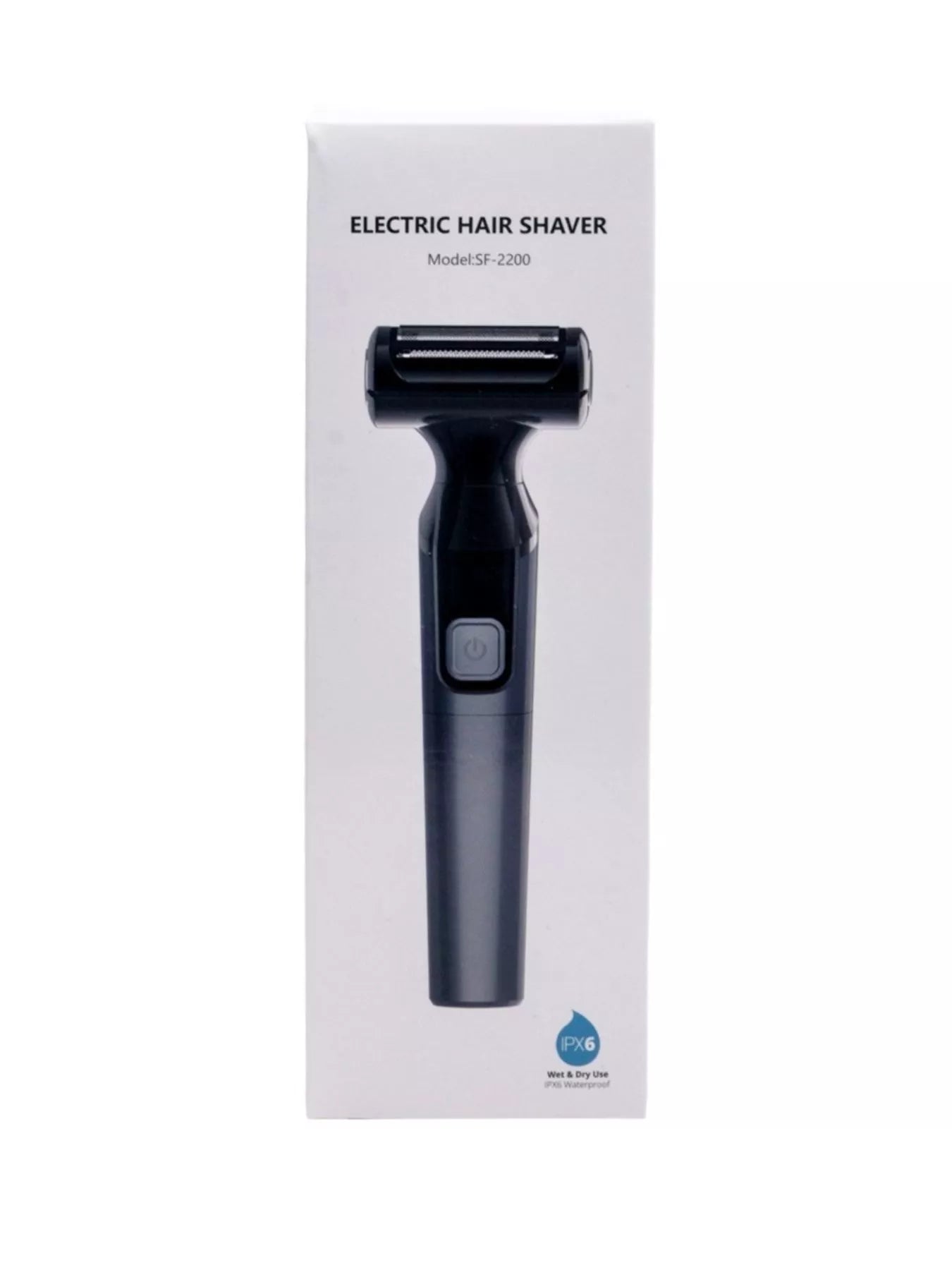 Black waterproof portable shaver from Trendsi with a compact design, suitable for travel and wet or dry use.