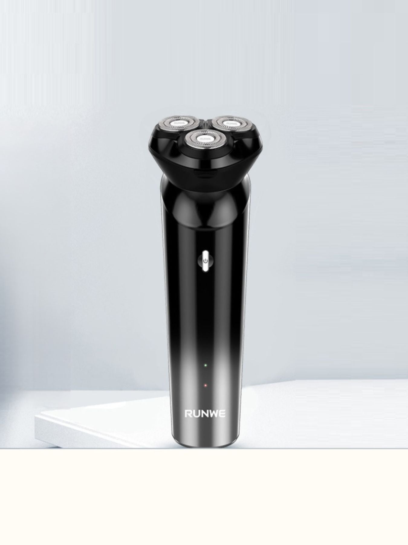 Black 3-head rotary electric shaver by Trendsi with ergonomic design and multiple shaving heads for a close, comfortable shave.