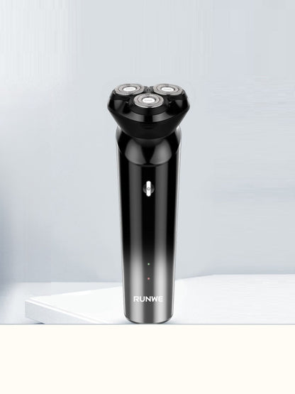 Black 3-head rotary electric shaver by Trendsi with ergonomic design and multiple shaving heads for a close, comfortable shave.