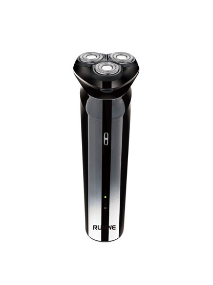 Black 3-head rotary electric shaver by Trendsi with a sleek design and ergonomic handle for smooth, close shaving.